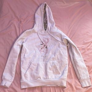 White browning hoodie, petite small, no stains